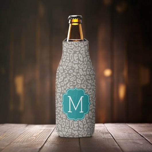 トレンディーレオパード柄アクアモノグラム ボトルクーラー