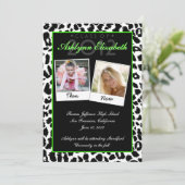 トレンディーレオパード&ナウ卒業招待状 招待状 (スタンド正面)