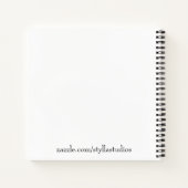 トレンディーレシピブック、Journalブックのスケッチ ノートブック (裏面)