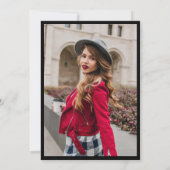 トレンディーレタリング卒業記念パーティー 招待状 (裏面)