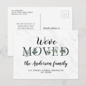 トレンディーレター大理石ニューホームポストカード ポストカード (正面/裏面)