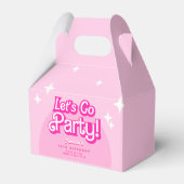 トレンディーレッツゴーパーティーピンク誕生日 フェイバーボックス (裏面サイド)