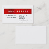 トレンディーレッドホワイトクリエイティブモダン名刺 名刺