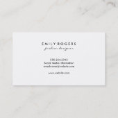 トレンディーレッドヴィンテージスタイリッシュ/レザーパターン 名刺 (裏面)