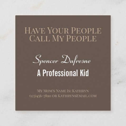 トレンディーレッド再生カード(写真付き) スクエア名刺 (裏面)