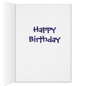 トレンディーレッド&ブルーマングリーティングカード (内側 (右))