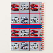 トレンディーレッド&ホワイトスポーツカーマニア ノートブック (裏面)