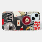 トレンディーレッド Case-Mate iPhoneケース (裏面 (横))