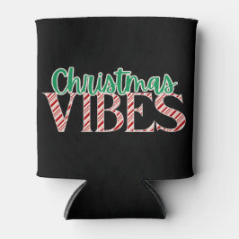 トレンディーレトロクリスマスビーブキャンディーケイン 缶クーラー