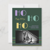 トレンディーレトロスタイルグリーンホホホホホホ シーズンカード (正面)