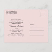 トレンディーレトロスタイルヴィンテージ卒業1写真 ポストカード (裏面)