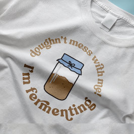 トレンディーレトロソース生地スターターブレッドベイカーおもしろい Tシャツ