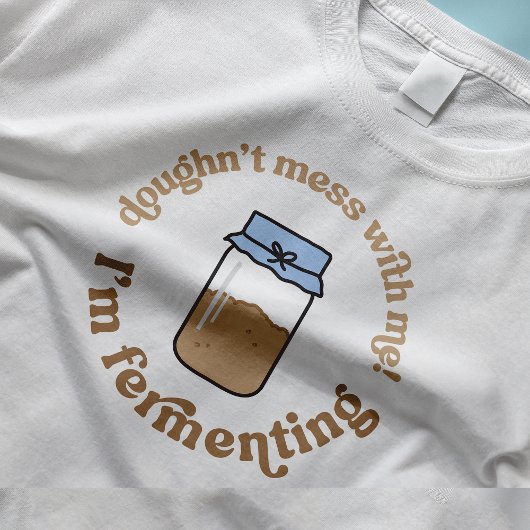 トレンディーレトロソース生地スターターブレッドベイカーおもしろい Tシャツ