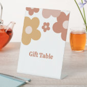 トレンディーレトロデイジーガール誕生日 台座サイン (インサイチュ)