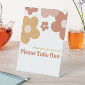 トレンディーレトロデイジーガール誕生日 台座サイン (インサイチュ)