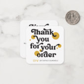 トレンディーレトロフォントロゴビジネスサンキューディスカウント ノートカード (正面/裏面インサイチュ)