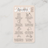 トレンディーレトロベージュスプレータンアフターケアタンニング 名刺 (正面)