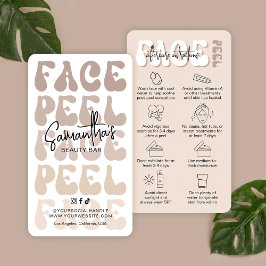 トレンディーレトロベージュ化学顔ピールアフターケア 名刺