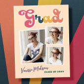 トレンディーレトロヴィンテージボホグラード3フォトコラージュ ポストカード