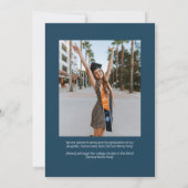 トレンディーレトロ卒業発表 招待状 (裏面)