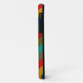 トレンディーレトロ色ストライプパターン Case-Mate iPhoneケース (裏面/左)