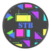 トレンディーレトロ80Sファッションカラー80年代モノグラム アイスホッケーパック (正面)