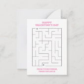 トレンディーレトロ90sドルフィンクラスルームValentinesカード ノートカード (裏面)