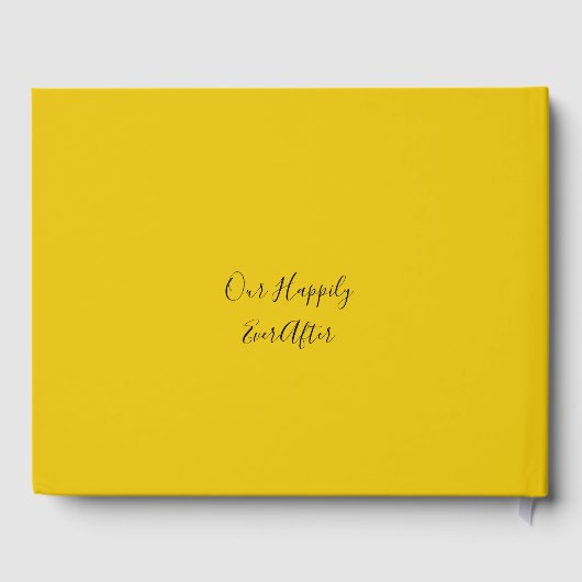 トレンディーレモ結婚ンスのゲストブックの記念 ゲストブック (裏面)