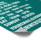 トレンディーロゴ、美容師、ヘアサロン広告 ポスター (角)