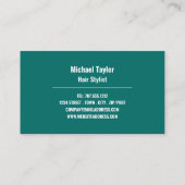 トレンディーロゴ、美容師、ヘアサロン 名刺 (裏面)