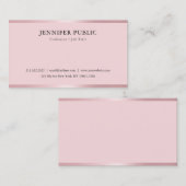 トレンディーロセゴモダンルエレガントシンプルテンプレート 名刺 (正面/裏面)