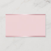 トレンディーロセゴモダンルエレガントシンプルテンプレート 名刺 (裏面)