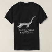 トレンディーロックネスモンスターネッシー暗号動物学T-Sh Tシャツ (デザイン正面)