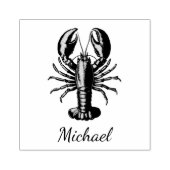 トレンディーロブスター パーソナライズされた ラバースタンプ (インプリント)