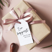 トレンディーロマンチックブラック引用文ギフト ギフトタグ