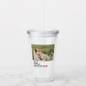 トレンディーロマンチック引用文 |バレンタインデー最高のスギフト アクリルタンブラー (正面)