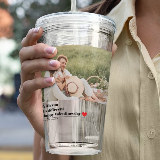 トレンディーロマンチック引用文 |バレンタインデー最高のスギフト アクリルタンブラー