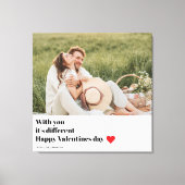 トレンディーロマンチック引用文 |バレンタインデー最高のスギフト キャンバスプリント (正面)