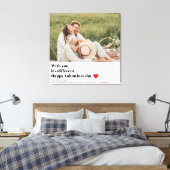 トレンディーロマンチック引用文 |バレンタインデー最高のスギフト キャンバスプリント (インサイチュ (寝室))
