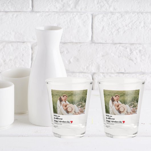 トレンディーロマンチック引用文 |バレンタインデー最高のスギフト ショットグラス