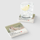 トレンディーロマンチック引用文 |バレンタインデー最高のスギフト ストーンコースター (横)