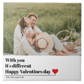 トレンディーロマンチック引用文 |バレンタインデー最高のスギフト タイル (正面)