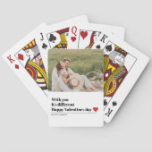 トレンディーロマンチック引用文 |バレンタインデー最高のスギフト トランプ (裏面)