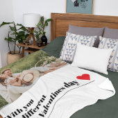 トレンディーロマンチック引用文 |バレンタインデー最高のスギフト フリースブランケット