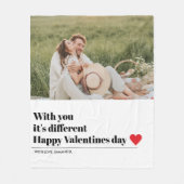 トレンディーロマンチック引用文 |バレンタインデー最高のスギフト フリースブランケット (正面)