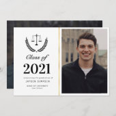 トレンディーロースクール卒業写真発表 招待状 (正面/裏面)