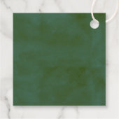 トレンディーローレルリースグリーンリーベビーシャワー フェイバータグ (裏面)