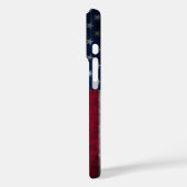 トレンディーヴィンテージアメリカンフラッグパーソナライズされた野球 Case-Mate iPhoneケース (裏面 / 左)