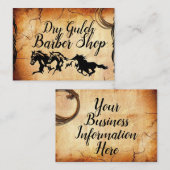 トレンディーヴィンテージウェスタンイメージ(Houses on a) 名刺 (正面/裏面)