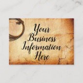 トレンディーヴィンテージウェスタンイメージ(Houses on a) 名刺 (裏面)